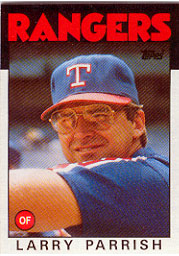 1986 Topps Baseball Cards      238     Larry Parrish